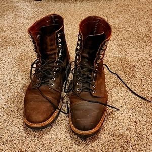Brown Thursday logger boots